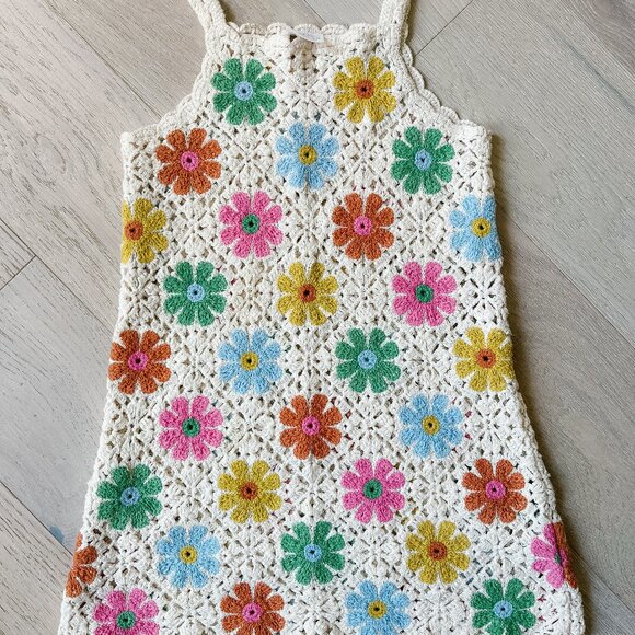 Zara Other - EUC Zara Girls Crochet Knitwear Dress Size 6